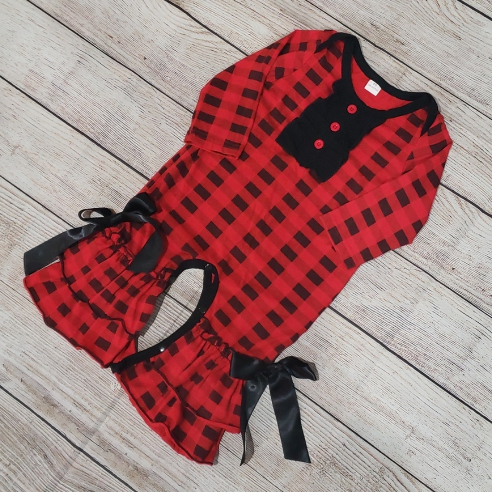 Buffalo plaid 6 to 9 months